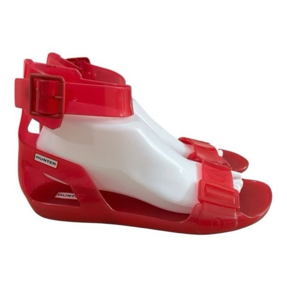 HUNTER Tiffany Women's Size 8 Pink Jelly Gladiator Ankle Strap Open Toe Sandals